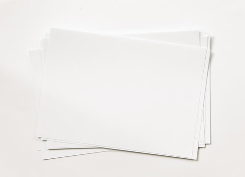 Blank stack of paper