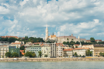 Fototapeta na wymiar Budapest, Hungary - 15 August 2016. picturesque view on Budapest and Danube