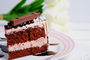 Chocolate cake.