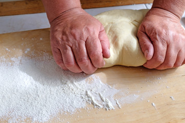 Vareniki, dumplings or pelmeni before boiling