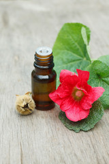 mallow essential oil container