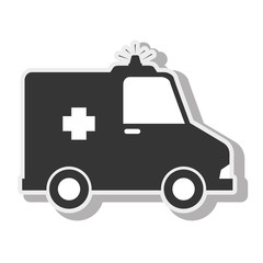 ambulance emergency urgency siren design vector illustration eps 10
