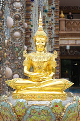 Golden Buddha statue at Wat Pha Sorn Kaew. Wat Pha Sorn Kaew is the most spectacular buddhist monastery and temple in Khao Kor, Phetchabun, Thailand. Serenity concept