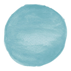 Blue round watercolor