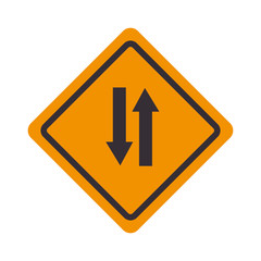 signal traffic pair arrows isolated vector illustration eps 10