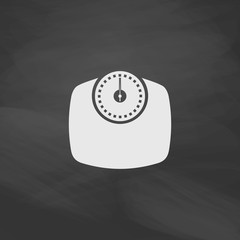 Bathroom scale computer symbol