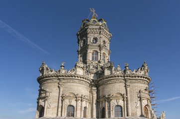 Fototapeta na wymiar Church of the Blessed Virgin in Dubrovitsy - Orthodox Church in
