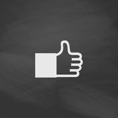 Thumbs up computer symbol