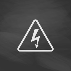 High voltage computer symbol