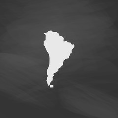 South america computer symbol
