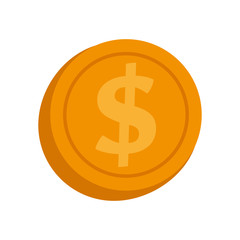 currency coin money isolated vector illustration eps 10