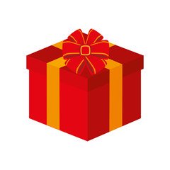 gift box ribbon isolated design vector illustration eps 10