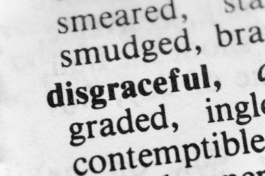 Disgraceful