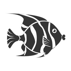 fish sea wildlife food icon isolated vector illustration eps 10