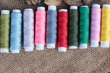 Sewing Supplies ,scissors thread with and scissors.