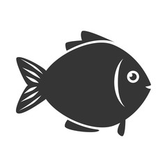 fish sea wildlife food icon isolated vector illustration eps 10