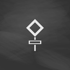 road sign computer symbol