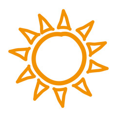 sun sunny yellow isolated vector illustration eps 10