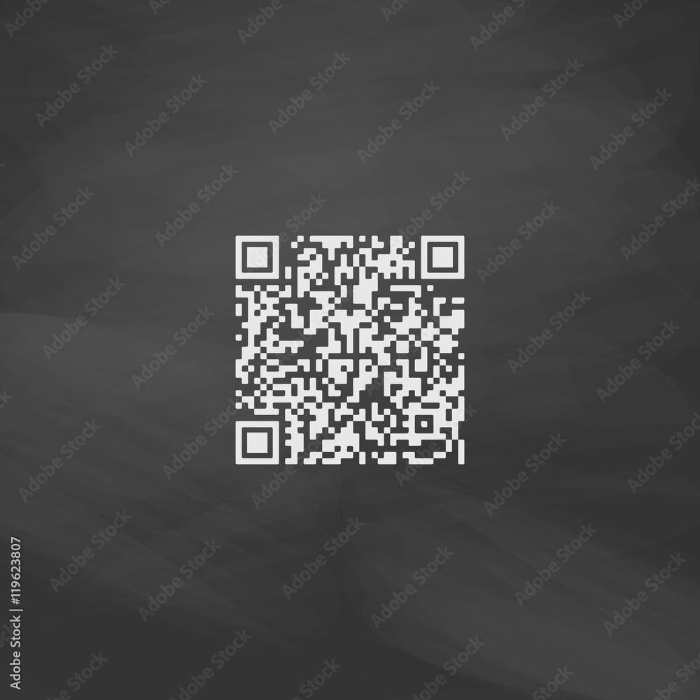 Poster qr code computer symbol