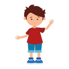 boy cartoon happy cute design vector illustration eps 10