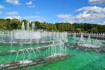 Fountain in Tsaritsyno park in Moscow, Russia