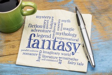 fantasy word cloud