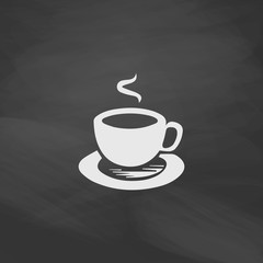 Hot coffe computer symbol