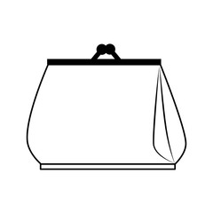 wallet woman purse cash isolated vector illustration eps 10