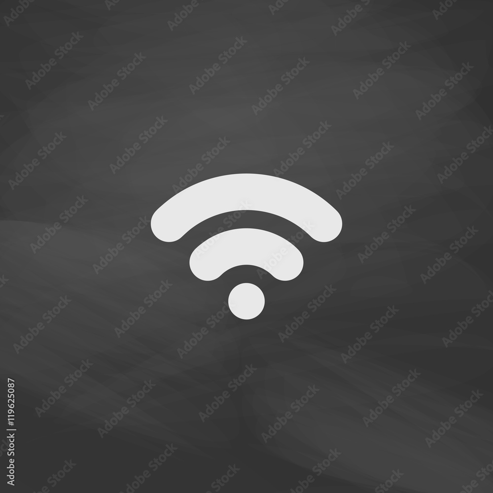 Poster wifi signal computer symbol