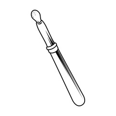 make up brush tool isolated vector illustration eps 10