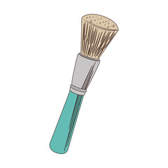 make up brush tool isolated vector illustration eps 10