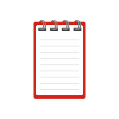 note pad spiral school isolated vector illustration eps 10