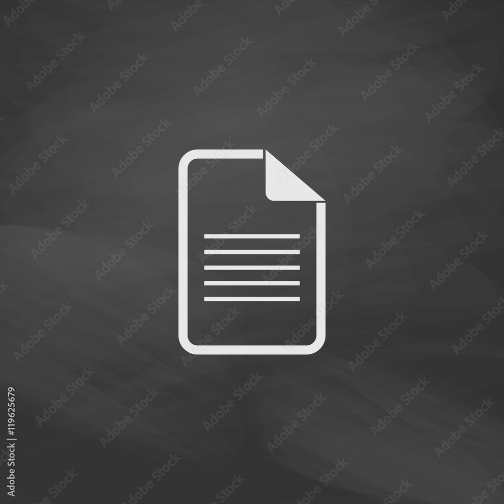 Poster document computer symbol