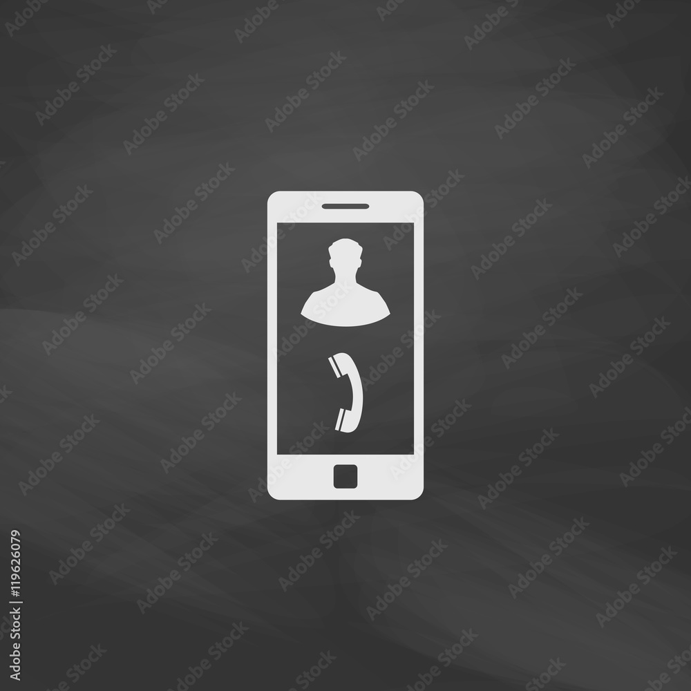 Poster incoming call computer symbol