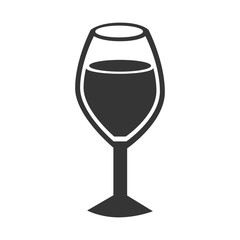 icon cup glass wine isolated vector illustration eps 10