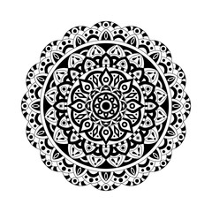 Abstract design elements. Round mandalas in vector. Graphic template for your design. Decorative retro ornament.