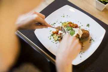 Dinner at restaurant