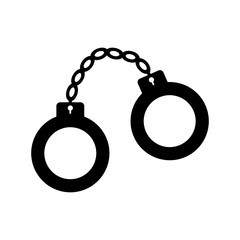 Handcuffs icon. Vector illustration