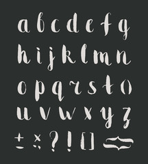 Hand drawn regular bold grunge font