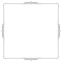 Ornate black square border. 