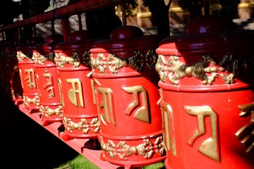 Buddhist prayer wheel