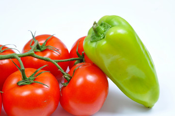 tomatoes and hot peppers