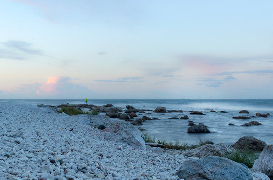 Coastline, Baltic Sea, Holmudden, Gotland, Faro, Sweden 