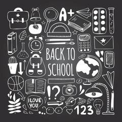 Back to school big doodles set