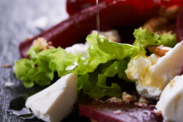 beetroot salad with cheese