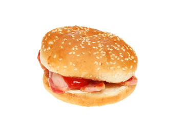 Bacon in a bap