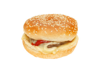 Cheese burger isolated
