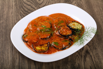 Grilled eggplant