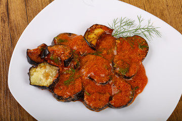 Grilled eggplant