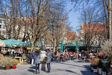 Obraz premium Monachium, Viktualienmarkt